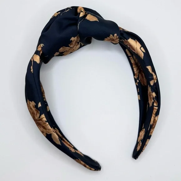 Navy And Gold high quality knotted headband - New - Picture 3 of 6